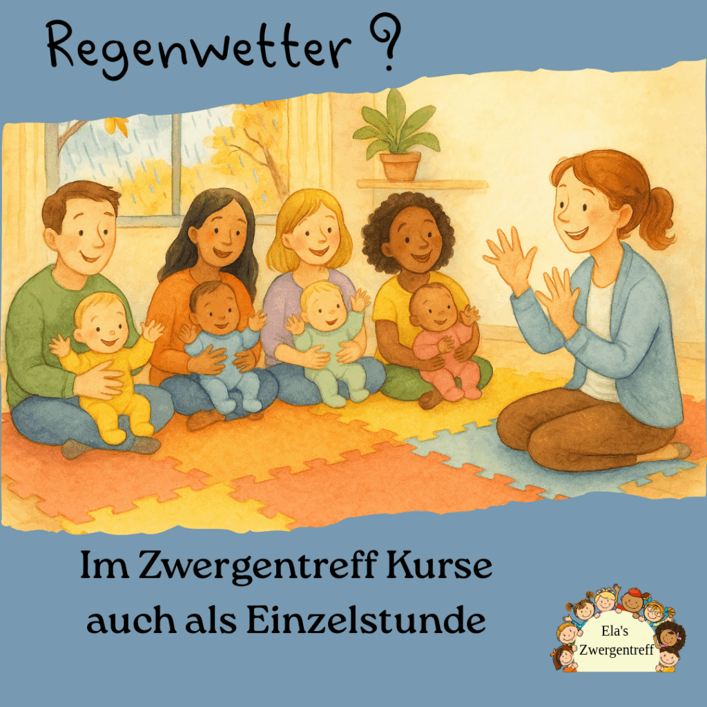 Regenwetter?
Im Zwergentreff Kurse
auch als Einzelstunde
Eltern-Kind-Kurse in Lemgo